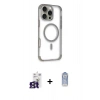MARSİLYAN™- iPhone 16 Pro Max Kılıf Eksen Klasik Koleksiyonu - Siyah Joko Magic 5D Cam + Bilvis Titan Kamera Lens - TMGI