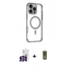 MARSİLYAN™- iPhone 16 Pro Max Kılıf Eksen Klasik Koleksiyonu - Siyah Joko Magic 5D Hayalet Cam + Bilvis Titan Kamera Lens - GS
