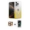 MARSİLYAN™- iPhone 16 Pro Max Kılıf Eksen Minimal Özel Seri - Siyah 360 Mat Full Body Arka Koruyucu + Pers Alüminyum Kamera Lens - CLTM