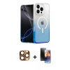 MARSİLYAN™- iPhone 16 Pro Max Kılıf Eksen Minimal Özel Seri - Siyah 3D Antistatik Mat Seramik Nano Ekran Koruyucu + Pers Alüminyum Kamera Lens - CLTM