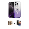 MARSİLYAN™- iPhone 16 Pro Max Kılıf Eksen Minimal Özel Seri - Siyah 3D Antistatik Mat Seramik Nano Ekran Koruyucu + Pers Alüminyum Kamera Lens - CLTM