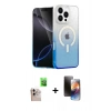 MARSİLYAN™- iPhone 16 Pro Max Kılıf Eksen Minimal Özel Seri - Siyah 3D Antistatik Mat Seramik Nano Ekran Koruyucu + Raze Metal Kamera Lens - NLGY