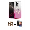 MARSİLYAN™- iPhone 16 Pro Max Kılıf Eksen Minimal Özel Seri - Siyah 3D Antistatik Mat Seramik Nano Ekran Koruyucu + Pers Alüminyum Kamera Lens - CLTM