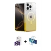 MARSİLYAN™- iPhone 16 Pro Max Kılıf Eksen Minimal Özel Seri - Siyah 3D Antistatik Seramik Nano Ekran Koruyucu + Bilvis Titan Kamera Lens - SH