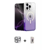 MARSİLYAN™- iPhone 16 Pro Max Kılıf Eksen Minimal Özel Seri - Siyah Bilvis 3D Cam Ekran Koruyucu + Pers Alüminyum Kamera Lens - GI