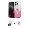 MARSİLYAN™- iPhone 16 Pro Max Kılıf Eksen Minimal Özel Seri - Siyah Bilvis 3D Cam Ekran Koruyucu + Bilvis Titan Kamera Lens - GS