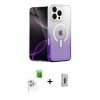 MARSİLYAN™- iPhone 16 Pro Max Kılıf Eksen Minimal Özel Seri - Siyah Bilvis 3D Cam Ekran Koruyucu + Raze Metal Kamera Lens - BZ