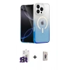 MARSİLYAN™- iPhone 16 Pro Max Kılıf Eksen Minimal Özel Seri - Siyah Bilvis 3D Cam Ekran Koruyucu + Bilvis Titan Kamera Lens - SH