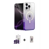 MARSİLYAN™- iPhone 16 Pro Max Kılıf Eksen Minimal Özel Seri - Siyah Bilvis 3D Cam Ekran Koruyucu + Bilvis Titan Kamera Lens - SH