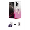 MARSİLYAN™- iPhone 16 Pro Max Kılıf Eksen Minimal Özel Seri - Siyah Bilvis 3D Cam Ekran Koruyucu + Bilvis Titan Kamera Lens - SH