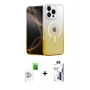 MARSİLYAN™- iPhone 16 Pro Max Kılıf Eksen Minimal Özel Seri - Siyah Bilvis 3X AR Hayalet Cam Ekran Koruyucu + Raze Metal Kamera Lens - BZ