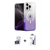 MARSİLYAN™- iPhone 16 Pro Max Kılıf Eksen Minimal Özel Seri - Siyah Bilvis 3X AR Hayalet Cam Ekran Koruyucu + Bilvis Titan Kamera Lens - TMGI