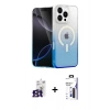 MARSİLYAN™- iPhone 16 Pro Max Kılıf Eksen Minimal Özel Seri - Siyah Bilvis 3X AR Hayalet Cam Ekran Koruyucu + Bilvis Titan Kamera Lens - TMGI