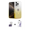 MARSİLYAN™- iPhone 16 Pro Max Kılıf Eksen Minimal Özel Seri - Siyah Bilvis 3X AR HD Cam Ekran Koruyucu + Bilvis Titan Kamera Lens - TMGI