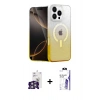 MARSİLYAN™- iPhone 16 Pro Max Kılıf Eksen Minimal Özel Seri - Siyah Bilvis 3X AR HD Cam Ekran Koruyucu + Bilvis Titan Kamera Lens - GS