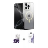 MARSİLYAN™- iPhone 16 Pro Max Kılıf Eksen Minimal Özel Seri - Siyah Bilvis 3X AR HD Cam Ekran Koruyucu + Bilvis Titan Kamera Lens - SH