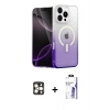 MARSİLYAN™- iPhone 16 Pro Max Kılıf Eksen Minimal Özel Seri - Siyah Bilvis 3X AR HD Cam Ekran Koruyucu + PVD Metal Kamera Lens - GD