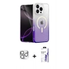 MARSİLYAN™- iPhone 16 Pro Max Kılıf Eksen Minimal Özel Seri - Siyah Bilvis 3X AR HD Cam Ekran Koruyucu + Pers Alüminyum Kamera Lens - GS
