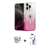 MARSİLYAN™- iPhone 16 Pro Max Kılıf Eksen Minimal Özel Seri - Siyah Bilvis 3X AR HD Cam Ekran Koruyucu + Pers Alüminyum Kamera Lens - GS