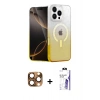 MARSİLYAN™- iPhone 16 Pro Max Kılıf Eksen Minimal Özel Seri - Siyah Bilvis 3X AR HD Cam Ekran Koruyucu + Pers Alüminyum Kamera Lens - CLTM