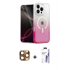 MARSİLYAN™- iPhone 16 Pro Max Kılıf Eksen Minimal Özel Seri - Siyah Bilvis 3X AR HD Cam Ekran Koruyucu + Pers Alüminyum Kamera Lens - CLTM