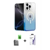 MARSİLYAN™- iPhone 16 Pro Max Kılıf Eksen Minimal Özel Seri - Siyah Bilvis 3X AR HD Cam Ekran Koruyucu + Raze Metal Kamera Lens - SH