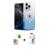 MARSİLYAN™- iPhone 16 Pro Max Kılıf Eksen Minimal Özel Seri - Siyah Bilvis 3X AR HD Cam Ekran Koruyucu + Raze Metal Kamera Lens - NLGY