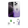 MARSİLYAN™- iPhone 16 Pro Max Kılıf Eksen Minimal Özel Seri - Siyah Bilvis 3X AR HD Cam Ekran Koruyucu + Raze Metal Kamera Lens - BZ