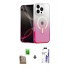 MARSİLYAN™- iPhone 16 Pro Max Kılıf Eksen Minimal Özel Seri - Siyah Bilvis 3X AR HD Cam Ekran Koruyucu + Raze Metal Kamera Lens - CLTM