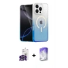 MARSİLYAN™- iPhone 16 Pro Max Kılıf Eksen Minimal Özel Seri - Siyah Bilvis 5in1 3D Magic Cam Ekran Koruyucu + Bilvis Titan Kamera Lens - SH