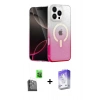 MARSİLYAN™- iPhone 16 Pro Max Kılıf Eksen Minimal Özel Seri - Siyah Bilvis 5in1 3D Magic Cam Ekran Koruyucu + Siyah Raze Metal Kamera Lens