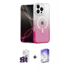 MARSİLYAN™- iPhone 16 Pro Max Kılıf Eksen Minimal Özel Seri - Siyah Bilvis 5in1 3D Magic Cam Ekran Koruyucu + Bilvis Titan Kamera Lens - SH