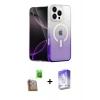 MARSİLYAN™- iPhone 16 Pro Max Kılıf Eksen Minimal Özel Seri - Siyah Bilvis 5in1 3D Magic Cam Ekran Koruyucu + Raze Metal Kamera Lens - CLTM