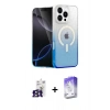 MARSİLYAN™- iPhone 16 Pro Max Kılıf Eksen Minimal Özel Seri - Siyah Bilvis 5in1 3D Magic Cam Ekran Koruyucu + Bilvis Titan Kamera Lens - TMGI