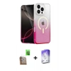 MARSİLYAN™- iPhone 16 Pro Max Kılıf Eksen Minimal Özel Seri - Siyah Bilvis 5in1 3D Magic Cam Ekran Koruyucu + Raze Metal Kamera Lens - CLTM