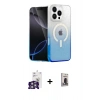 MARSİLYAN™- iPhone 16 Pro Max Kılıf Eksen Minimal Özel Seri - Siyah Bilvis Hayalet Cam Ekran Koruyucu + Bilvis Titan Kamera Lens - GS