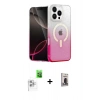 MARSİLYAN™- iPhone 16 Pro Max Kılıf Eksen Minimal Özel Seri - Siyah Bilvis Hayalet Cam Ekran Koruyucu + Raze Metal Kamera Lens - BZ