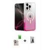 MARSİLYAN™- iPhone 16 Pro Max Kılıf Eksen Minimal Özel Seri - Siyah Bilvis Hayalet Cam Ekran Koruyucu + Raze Metal Kamera Lens - NLGY