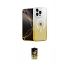 MARSİLYAN™- iPhone 16 Pro Max Kılıf Eksen Minimal Özel Seri - Siyah Buffer Cam Ekran Koruyucu