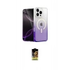 MARSİLYAN™- iPhone 16 Pro Max Kılıf Eksen Minimal Özel Seri - Siyah Buffer Cam Ekran Koruyucu