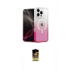 MARSİLYAN™- iPhone 16 Pro Max Kılıf Eksen Minimal Özel Seri - Siyah Buffer Cam Ekran Koruyucu
