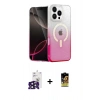 MARSİLYAN™- iPhone 16 Pro Max Kılıf Eksen Minimal Özel Seri - Siyah Buffer Cam Ekran Koruyucu + Bilvis Titan Kamera Lens - SH