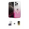 MARSİLYAN™- iPhone 16 Pro Max Kılıf Eksen Minimal Özel Seri - Siyah Buffer Cam Ekran Koruyucu + Bilvis Titan Kamera Lens - TMGI