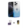 MARSİLYAN™- iPhone 16 Pro Max Kılıf Eksen Minimal Özel Seri - Siyah Buffer Cam Ekran Koruyucu + Bilvis Titan Kamera Lens - SH