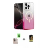 MARSİLYAN™- iPhone 16 Pro Max Kılıf Eksen Minimal Özel Seri - Siyah Buffer Cam Ekran Koruyucu + Raze Metal Kamera Lens - NLGY