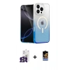 MARSİLYAN™- iPhone 16 Pro Max Kılıf Eksen Minimal Özel Seri - Siyah Buffer Hayalet Cam Ekran Koruyucu + Bilvis Titan Kamera Lens - GS