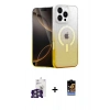 MARSİLYAN™- iPhone 16 Pro Max Kılıf Eksen Minimal Özel Seri - Siyah Buffer Hayalet Cam Ekran Koruyucu + Bilvis Titan Kamera Lens - GS