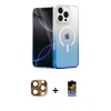 MARSİLYAN™- iPhone 16 Pro Max Kılıf Eksen Minimal Özel Seri - Siyah Buffer Hayalet Cam Ekran Koruyucu + Pers Alüminyum Kamera Lens - CLTM