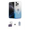 MARSİLYAN™- iPhone 16 Pro Max Kılıf Eksen Minimal Özel Seri - Siyah Joko Magic 5D Cam + Bilvis Titan Kamera Lens - GS