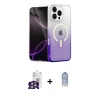 MARSİLYAN™- iPhone 16 Pro Max Kılıf Eksen Minimal Özel Seri - Siyah Joko Magic 5D Cam + Bilvis Titan Kamera Lens - GS